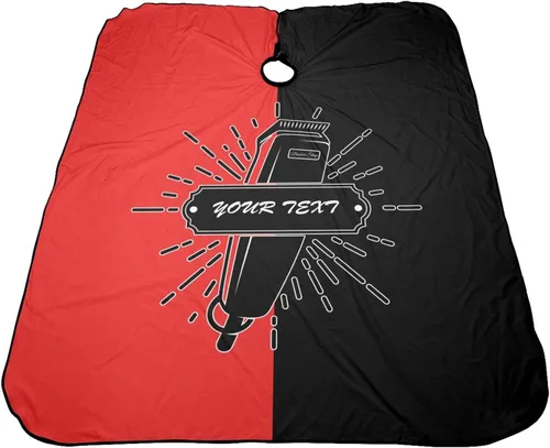Miniatura 4 de Capa de barbero impermeable personalizada, Capa de peluquero personalizada, Añade tu texto, Capa de salón personalizada para hombres, Capa de corte