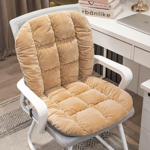 Miniatura 12 de Cojín para Silla de Escritorio Antideslizante Cojín de Asiento Mecedora Almohadilla para Silla de Oficina Cojín de Asiento de Dormitorio con Soporte
