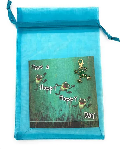 Miniatura 3 de Smiling Wisdom - 5 juegos de regalo a granel - Tarjetas de felicitación, bolsas y regalos de abalorios de rana - 15 piezas - Mujeres adolescentes