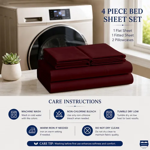Miniatura 5 de Sábanas individuales para cama de dormitorio, 400 hilos, sábanas 100% algodón, especialmente diseñadas para camas de dormitorio, bolsillo profundo