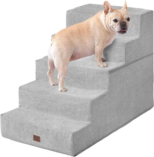 Miniatura 22 de EHEYCIGA Escaleras para perros pequeños de 13.5 pulgadas de alto, escalones para perros de 3 escalones para sofá y silla, escalones para mascotas