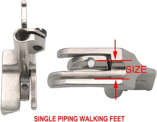 Miniatura 6 de CKPSMS marca-6SET piping walking feet Compatible con/Reemplazo para CONSEW Marca 206RB 225 226R JUKI marca LU-562/563/1508 Máquina industrial de pie