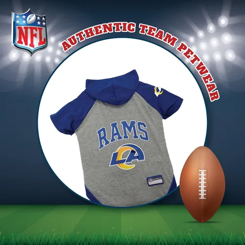 Miniatura 4 de NFL sudadera con capucha tee para perros y gatos. Fútbol perro sudadera con capucha playera disponible en todos los equipos de 32 NFL. cuttest
