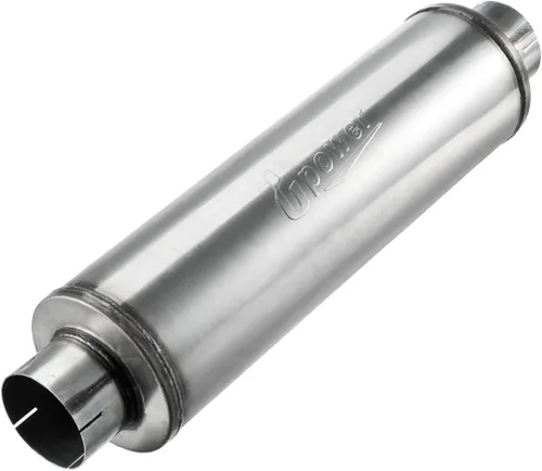Upower Silenciador de Escape Diésel con Entrada de 4", Cuerpo de 7" x 24", Longitud Total de 30" XS2772 - Silenciador Resonador de Acero Inoxidable