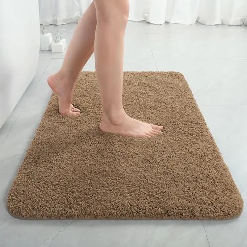 Miniatura 52 de LOCHAS - Tapete de baño de 24x70 pulgadas, suave, grueso y absorbente, hecho de microfibra, para el baño, lavable a máquina, tapete antideslizante