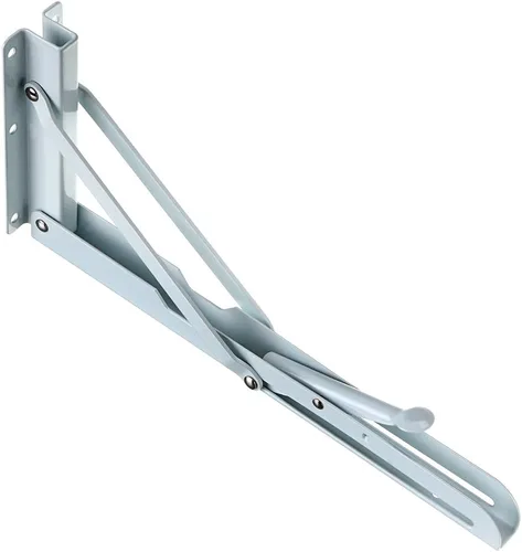Miniatura 6 de Sumnacon - Soportes plegables y resistentes para estantería, escuadras de metal macizas, soportes plegables para estante, 2 unidades de soportes