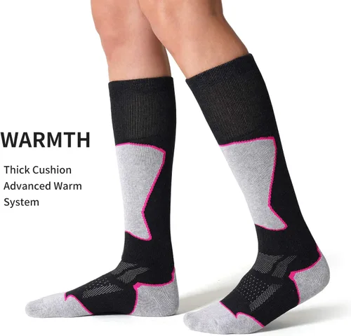 Miniatura 5 de Paquete de 23 calcetines de esquí para mujer, para esquí, snowboard, calcetines térmicos cálidos de invierno