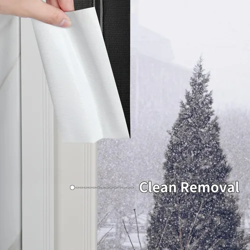 Miniatura 5 de Cinta de sellado de ventana de conducto de tela para invierno, 2.75 pulgadas x 66 pies, cinta aislante de sellado para ventanas y puertas, sellador