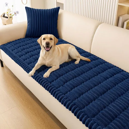 Miniatura 19 de Smiry Funda de Sofá para Perros Lavable, Fundas de Sofá para Mascotas Antideslizantes y Peludas para Sofá de 3 Cojines Apto para Mascotas, Protector