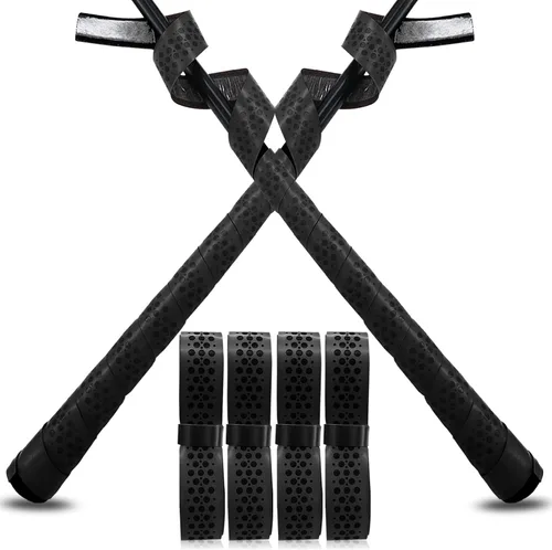 VEASAERS Cinta de agarre de bate de béisbol, softbol, paquete de 2/4, 40 pulgadas, 0.069 in, precortada y totalmente adhesiva en la parte trasera, 4