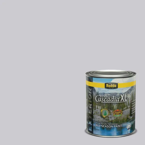 Miniatura 52 de Rodda Paint CASCADIA XL Pintura e imprimación satinada para exteriores en uno, cuarto de galón, azul playa norte