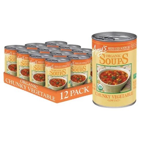 Miniatura 20 de Sopa Amy's, vegana, sin gluten, orgánica de verduras italianas rústicas (champiñones, arroz integral y frijoles) 14 oz (paquete de 12)