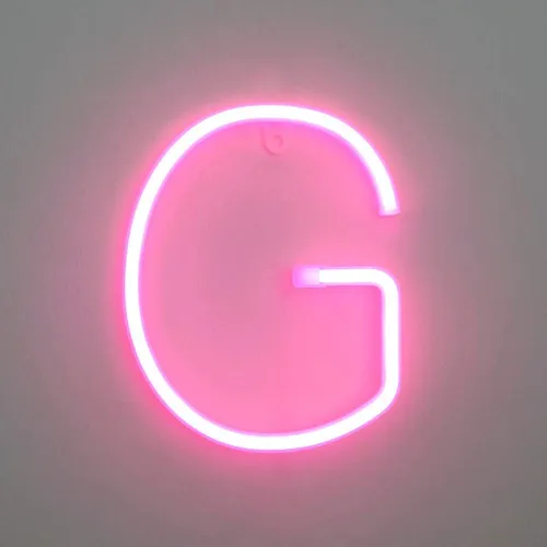 Miniatura 9 de Letrero de neón, letras de neón, letras del alfabeto de neón iluminadas, letras con luces LED, letras de marquesina iluminadas, batería, USB, rosa