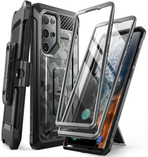 Miniatura 8 de SUPCASE Funda para Samsung Galaxy S22 Ultra con soporte, [Unicorn Beetle Pro] [2 marcos frontales]