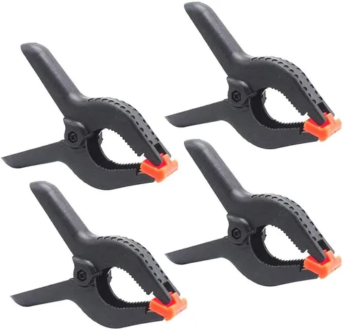 Miniatura 3 de Juego de abrazaderas de resorte grandes resistentes para fondos de estudio fotográfico de carpintería