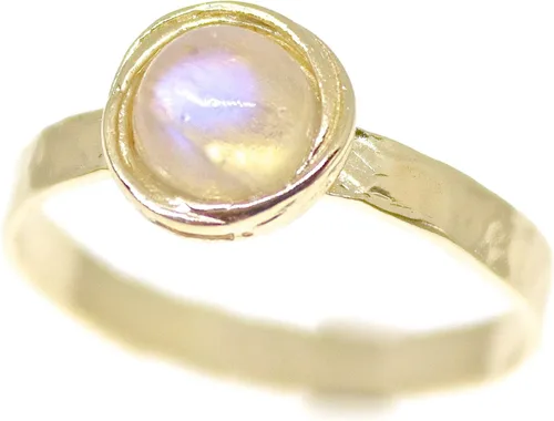 Miniatura 17 de Anillo de oro de piedras preciosas, anillo de piedra chapada en oro de 14 quilates, anillo de piedra apilable, anillo de oro de piedra pequeña