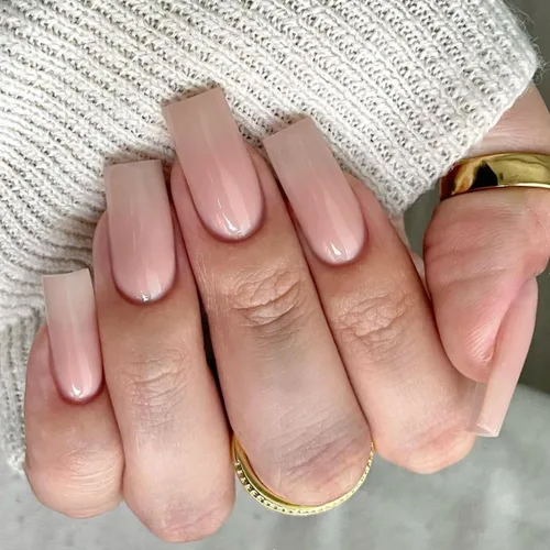 Miniatura 16 de KQueenest Uñas postizas largas a presión con diseño de ojo de gato, cuadradas, medianas, color rojo oscuro con purpurina, ataúd, uñas acrílicas a