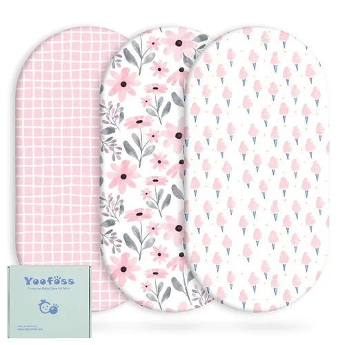 Miniatura 10 de Yoofoss Sábanas para cuna de bebé para niños y niñas, paquete de 2 sábanas bajeras para cuna estándar y colchón de niño pequeño, sábana de Zorro
