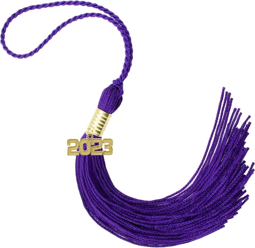 Miniatura 401 de Borla de graduación Aqua 2022, todos los colores escolares disponibles, fabricada en Estados Unidos