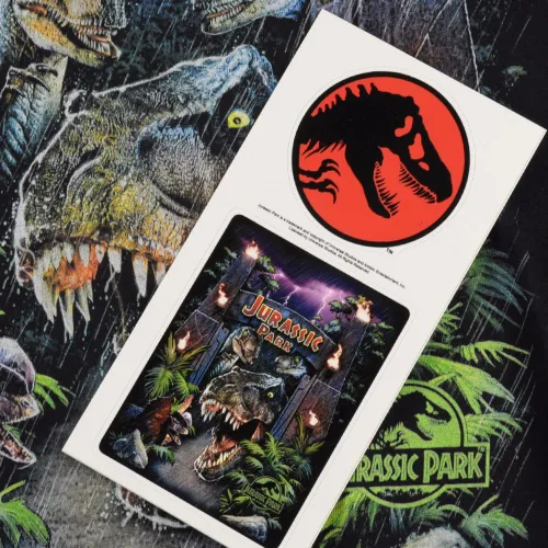 Miniatura 5 de Popfunk Classic Jurassic Park Welcome to The Park & Clever Girl - Sudadera con capucha y calcomanías