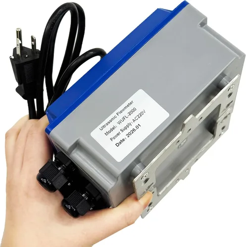 Miniatura 3 de Medidor de flujo ultrasónico con tarjeta SD DN50 ~ 27.559 in, transductor de abrazadera de alta temperatura TM-1-HT