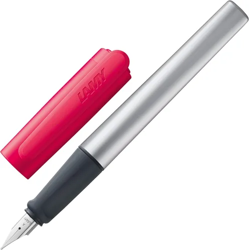 Miniatura 7 de LAMY nexx azure - Pluma estilográfica con empuñadura antideslizante y punta de acero pulido en tamaño M - cuerpo triangular de aluminio - incluyendo