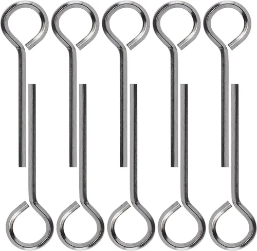 Miniatura 7 de Paquete de 10 llaves hexagonales estándar de 1/8 pulgadas con bucle completo, llave Allen para dispositivos de salida de pánico de barra de empuje