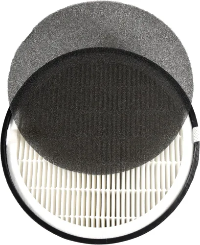HQRP LV-H132-RF - Filtro de repuesto compatible con purificador de aire LEVOIT LV-H132, juego de filtros de carbón activado HEPA 3 en 1