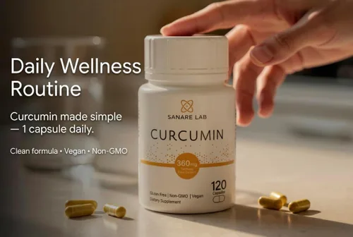 Miniatura 5 de Curcumina cúrcuma 360 mg por porción, 120 cápsulas con pimienta negra y extracto de fitosoma Apoyo articular y celular