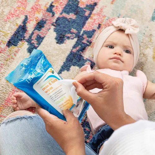 Miniatura 9 de Dr. Brown's Toallitas saludables para nariz y cara, limpieza e hidratación seguras para bebés y niños pequeños, hipoalergénicas para pieles