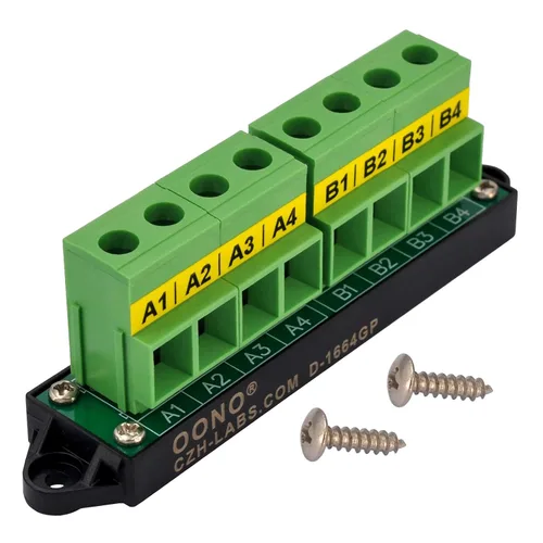 Miniatura 17 de OONO Módulo de distribución de bloque de terminales de posición 2x12 de 16 amperios para CA DC