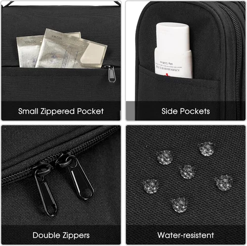 Miniatura 7 de Bolsa de Aseo Colgante Narwey para Mujeres, Organizador de Maquillaje de Viaje, Bolsa de Artículos de Aseo para Cosméticos, Accesorios Esenciales
