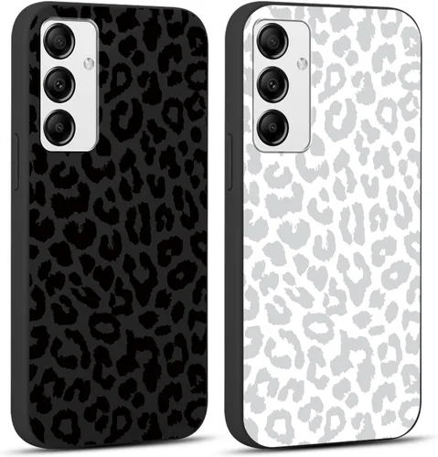Miniatura 45 de 2 Pack Funda con lindo estampado de chita para Samsung Galaxy S22 Ultra 5G de 6.8", Fundas con patrón de leopardo de lujo, diseño de silicona suave