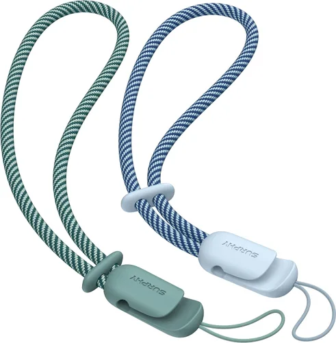Miniatura 28 de SURPHY Paquete de 2 cordones de teléfono para funda de teléfono celular, correa de muñeca para teléfono para funda, correa de teléfono celular