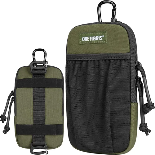 Miniatura 13 de ONETIGRIS Funda para teléfono celular, soporte de cinturón Molle para hombres, para iPhone 17 Pro Max/Air/17/16/15/14/13/12/11/X/XR/XS/8 Plus/7/6