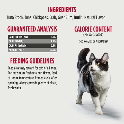 Miniatura 6 de Nulo Freestyle Purés Perfectos Sin Cereales Golosinas Húmedas Premium para Gatos, Puré Apretável para Felinos, Alto Contenido de Humedad para Apoyar