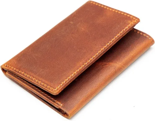 Miniatura 58 de Carteras de cuero genuino hechas a mano, tarjeteros minimalistas y fundas para pasaporte, regalo hecho a mano