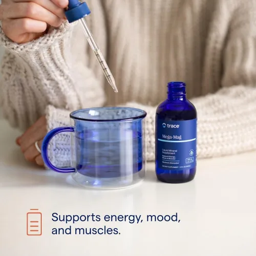 Miniatura 3 de Trace Minerals Mega-Mag - Suplemento de magnesio líquido para vitalidad y apoyo energético - Salud muscular, ósea y nerviosa - Gotas diarias