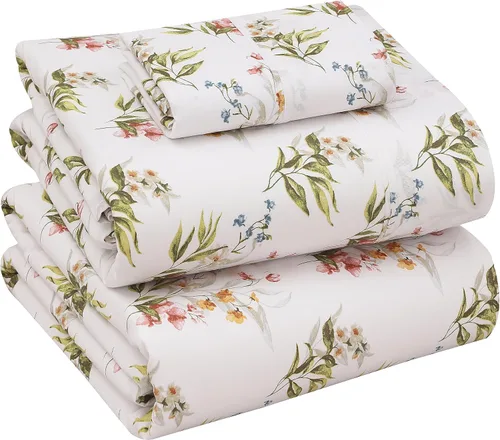 Miniatura 120 de RUVANTI Juego de sábanas divididas tamaño King de 100 % algodón para cama ajustable, 5 piezas, ropa de cama de tejido de percal suave y Guisante