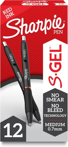 Sharpie bolígrafos de gel de 1/32 pulgadas Tinta roja