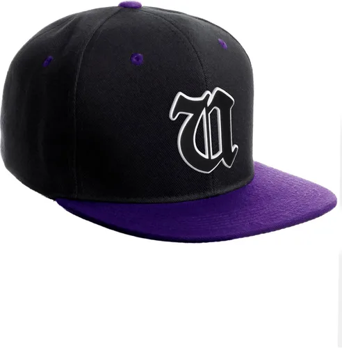 Miniatura 221 de Daxton Gorra clásica con visera de billete plano con letras del alfabeto inglés antiguo de la A a la Z