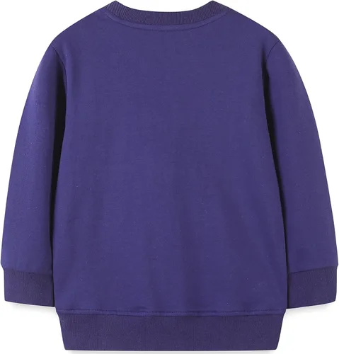 Miniatura 42 de Sudaderas para niñas pequeñas, cuello redondo, sin botones, de manga larga, para invierno, casual, ropa 2T-7T, Dinosaurio