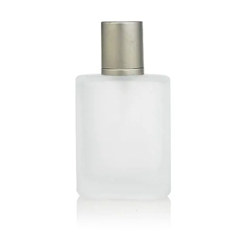 Miniatura 2 de Botella de perfume de vidrio esmerilado atomizador recargable Spray Botella de perfume vacía para hombres y mujeres, Transparente