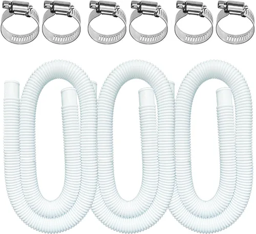 Mangueras de piscina para albercas elevadas, paquete de 3 mangueras de bomba de filtro de piscina de 1.25 x 59 pulgadas, compatibles con bomba de