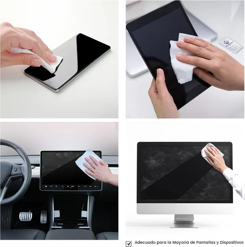 Miniatura 6 de ARCHXX Toallitas de limpieza para pantallas de electrónica, 120 unidades de 15,2 cm x 15,2 cm, limpiador de pantalla prehumedecido para pantallas