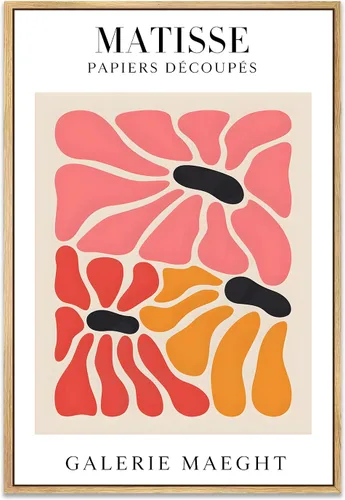 Miniatura 11 de Zzuyi Henri Matisse - Arte de pared, decoración de arte abstracto, decoración de habitación pastel danés, arte de pared bohemio, 12 x 16 pulgadas