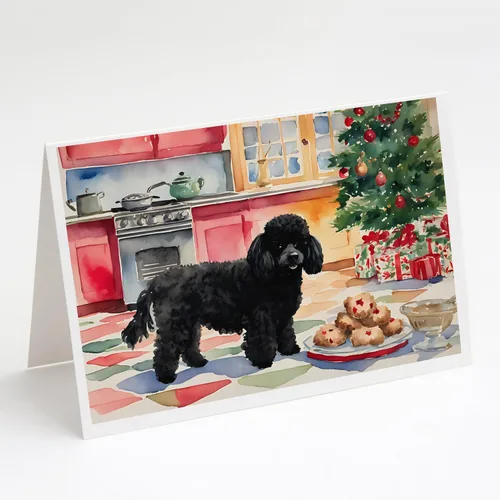 Miniatura 43 de Caroline's Treasures DAC3884GCA7P Paquete de 8 tarjetas en blanco de Navidad con galletas de husky siberiano Tarjetas de felicitación con sobres
