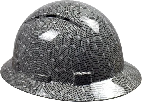 Casco de seguridad OSHA de ala completa, casco de seguridad duradero y ligero de fibra de carbono, equipo de protección de suspensión de trinquete