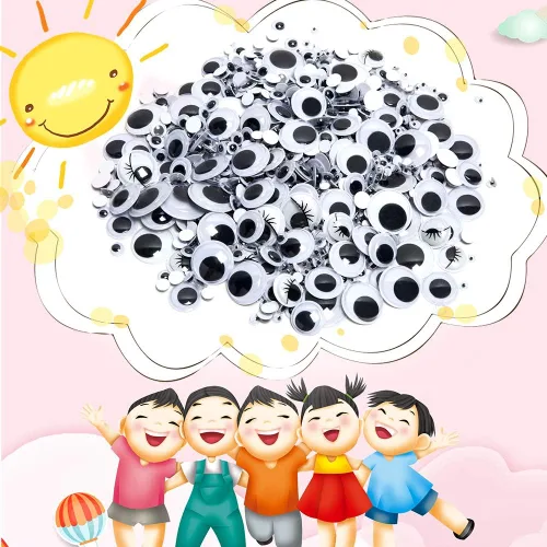Miniatura 7 de 1210 piezas Googly Wiggle Eyes autoadhesivas, para manualidades, varios tamaños de 0.157 in a 0.984 in para bricolaje ZZYI 1210