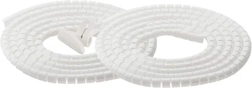 Miniatura 13 de Funda organizadora para cables, tubo en espiral, para el hogar, oficina, PC, TV (longitud negra, 59 pulgadas de diámetro, 1.1 pulgadas)